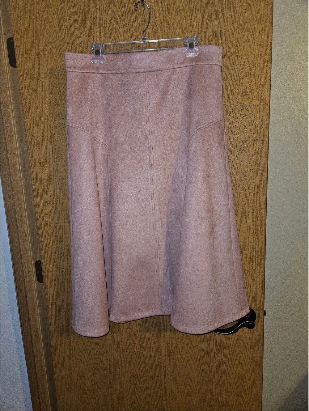 Ann Taylor Faux Suede Midi Skirt
